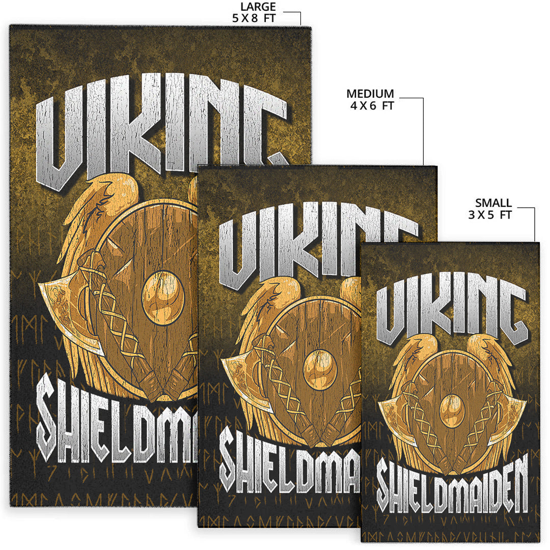 Viking Area Rug Shield Maiden Ver02