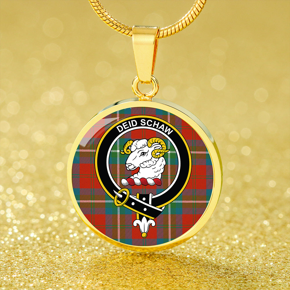 Scottish Tartan Ruthven Ancient Clan Circle Necklace Classic Style