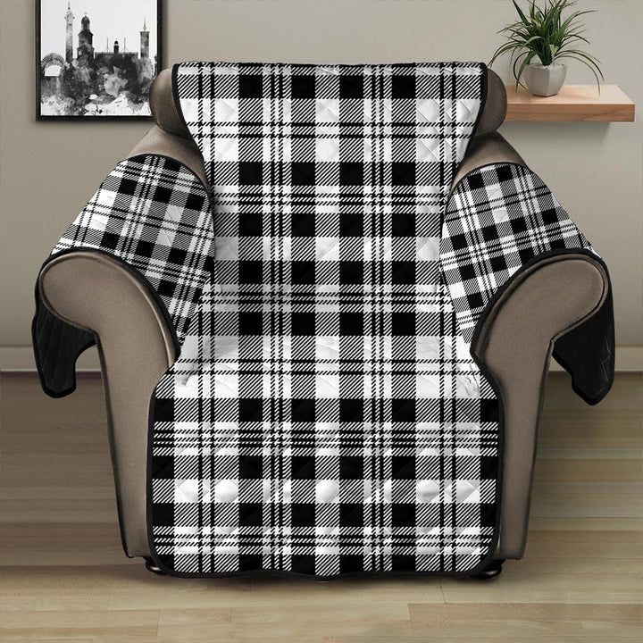 Scott Black & White Modern Tartan Classic Sofa Protector