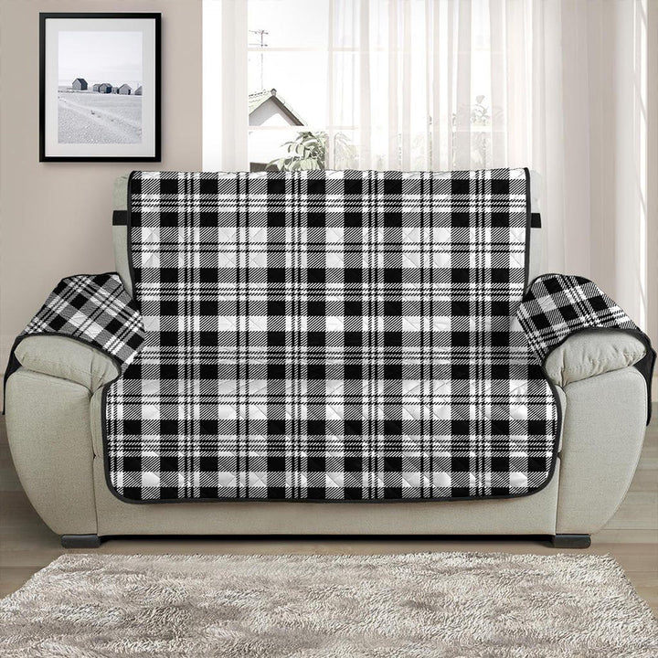 Scott Black & White Modern Tartan Classic Sofa Protector