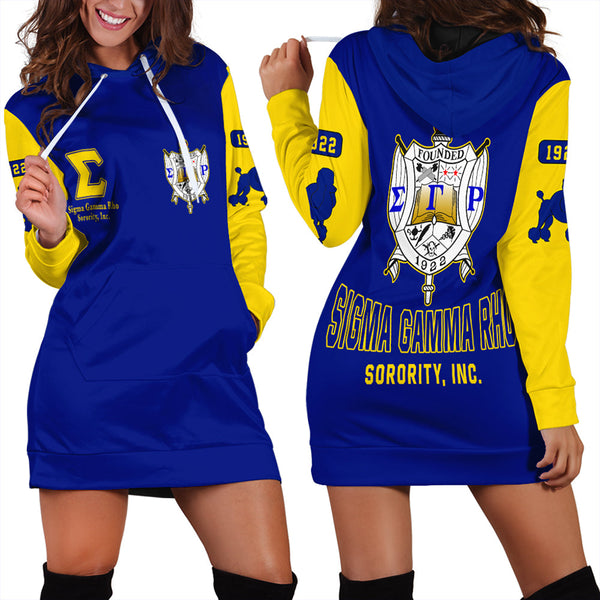 Sigma Gamma Rho Varsity Hoodie Dress T09