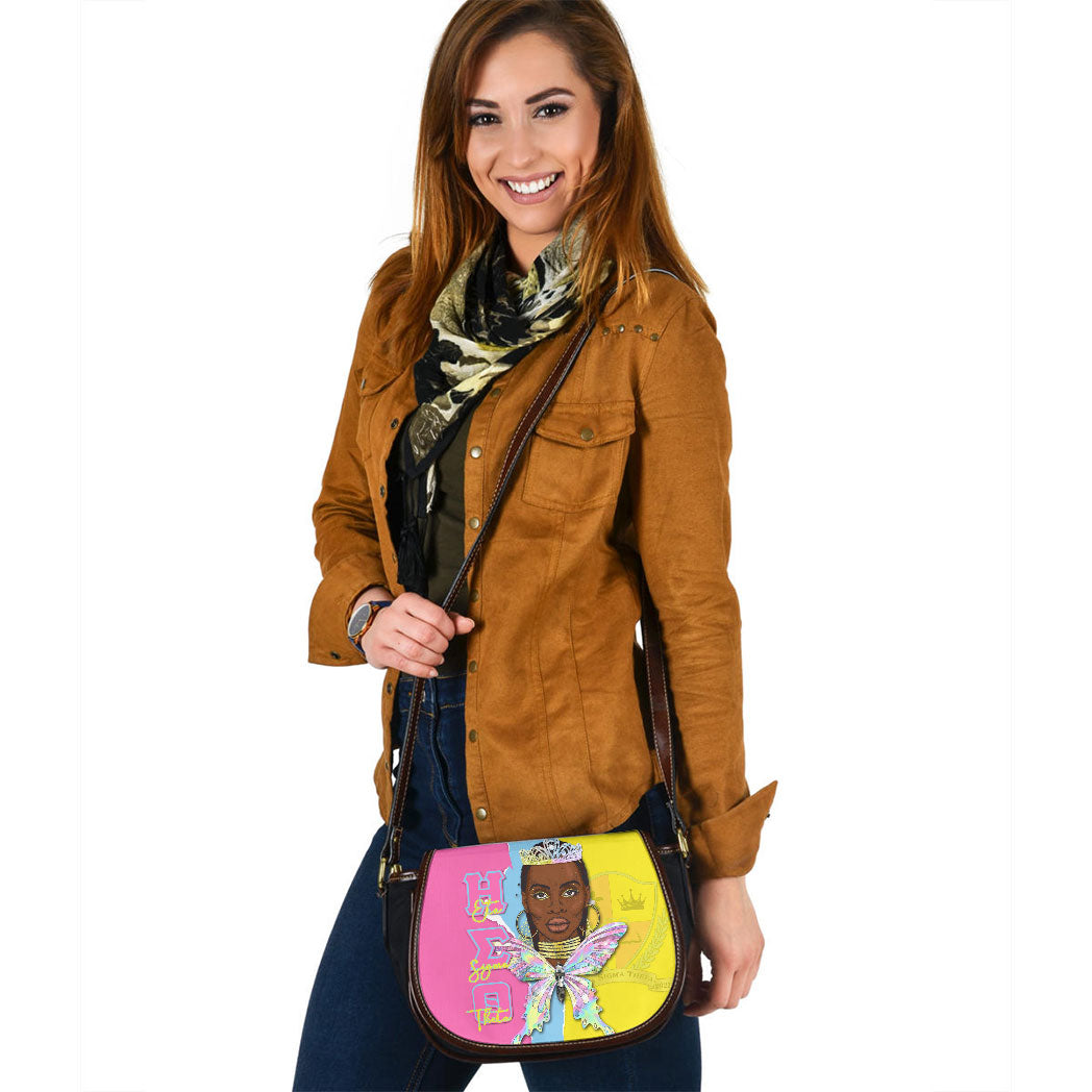 Sorority Saddle Bag - Eta Sigma Theta Saddle Bag Queen Style