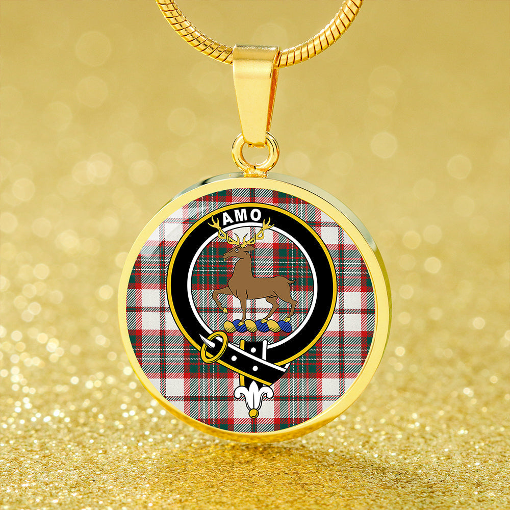 Scottish Tartan Scott Dress Modern Clan Circle Necklace Classic Style