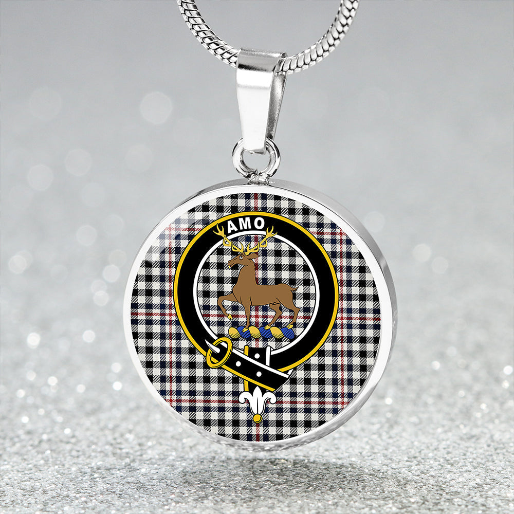 Scottish Tartan Scott (Sir Walter) #2 Modern Clan Circle Necklace Classic Style