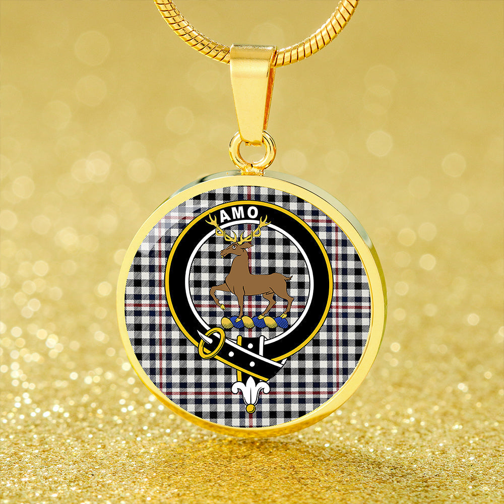 Scottish Tartan Scott (Sir Walter) #2 Modern Clan Circle Necklace Classic Style