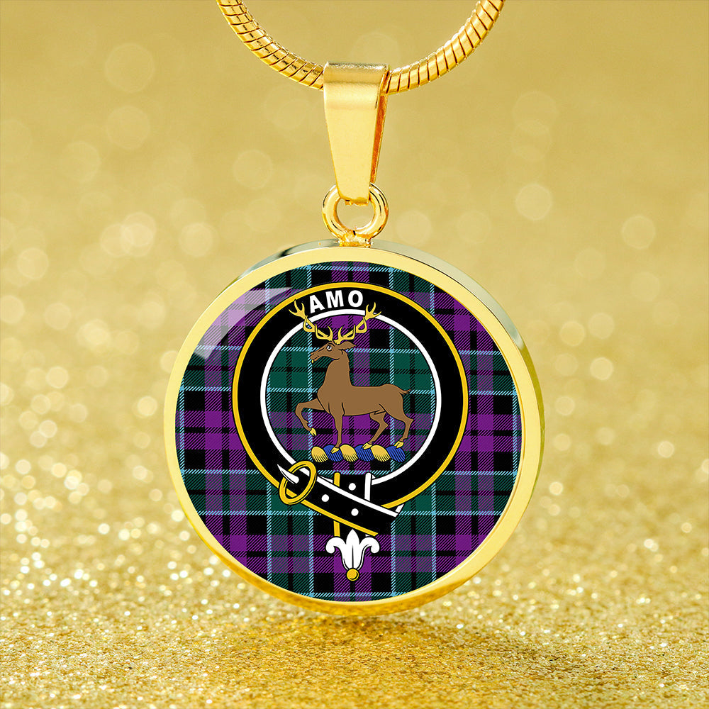 Scottish Tartan Scott (Sir Walter) Modern Clan Circle Necklace Classic Style