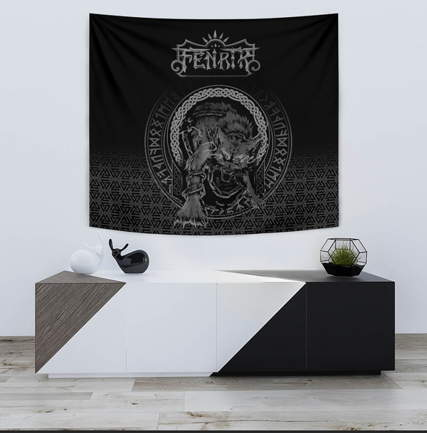 Viking Tapestry Fenrir Norse 3D Tattoo