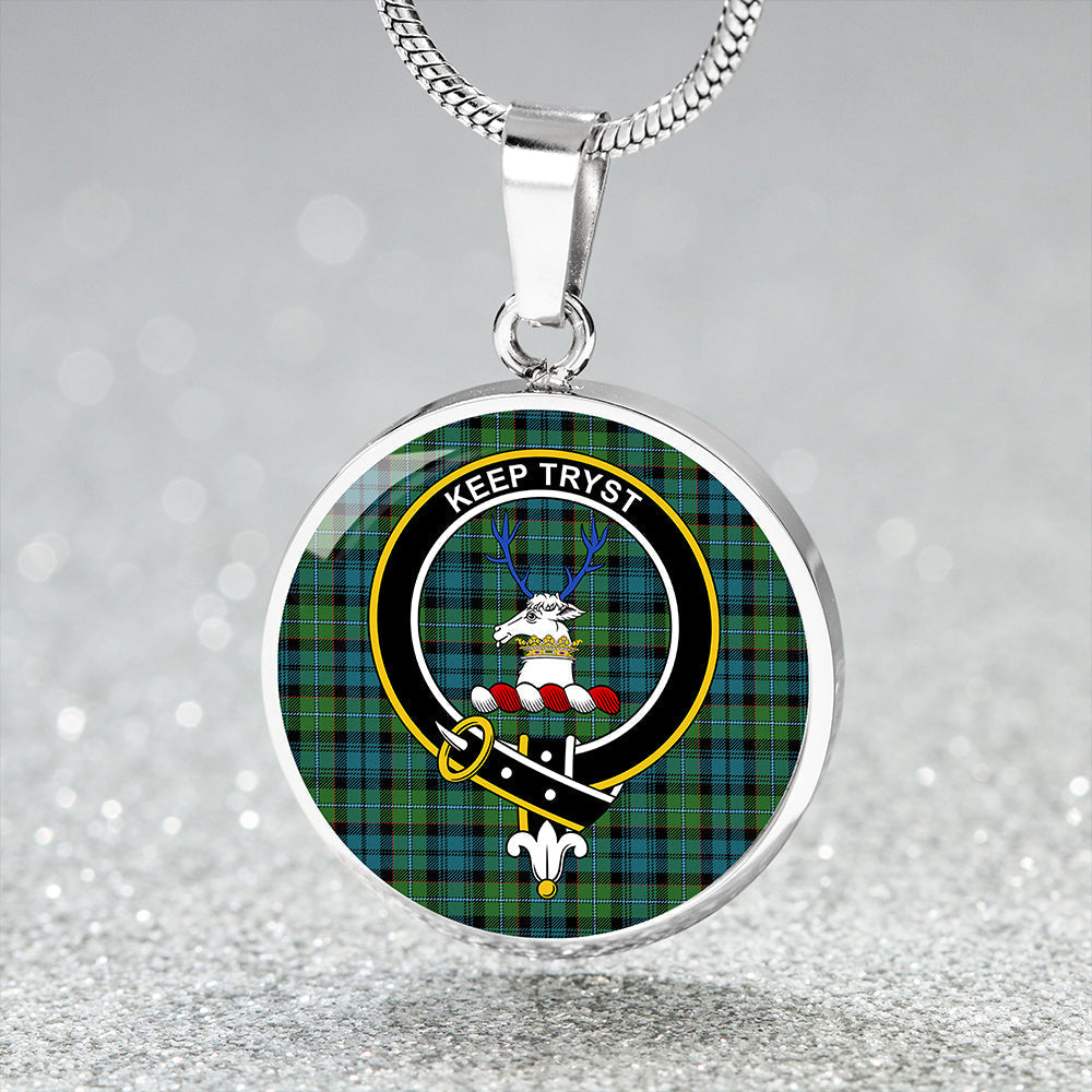 Scottish Tartan Sempill (Semple) Ancient Clan Circle Necklace Classic Style