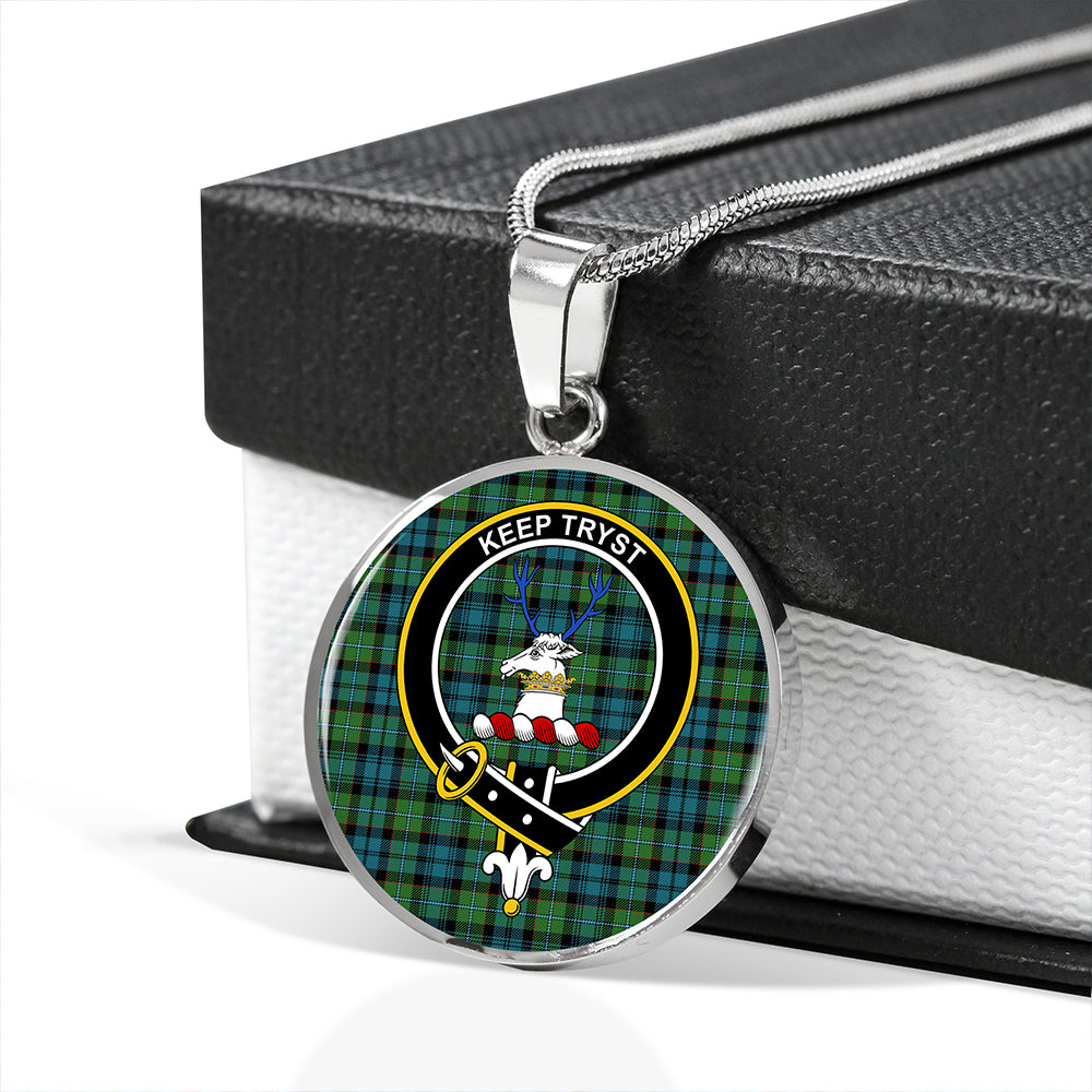 Scottish Tartan Sempill (Semple) Ancient Clan Circle Necklace Classic Style