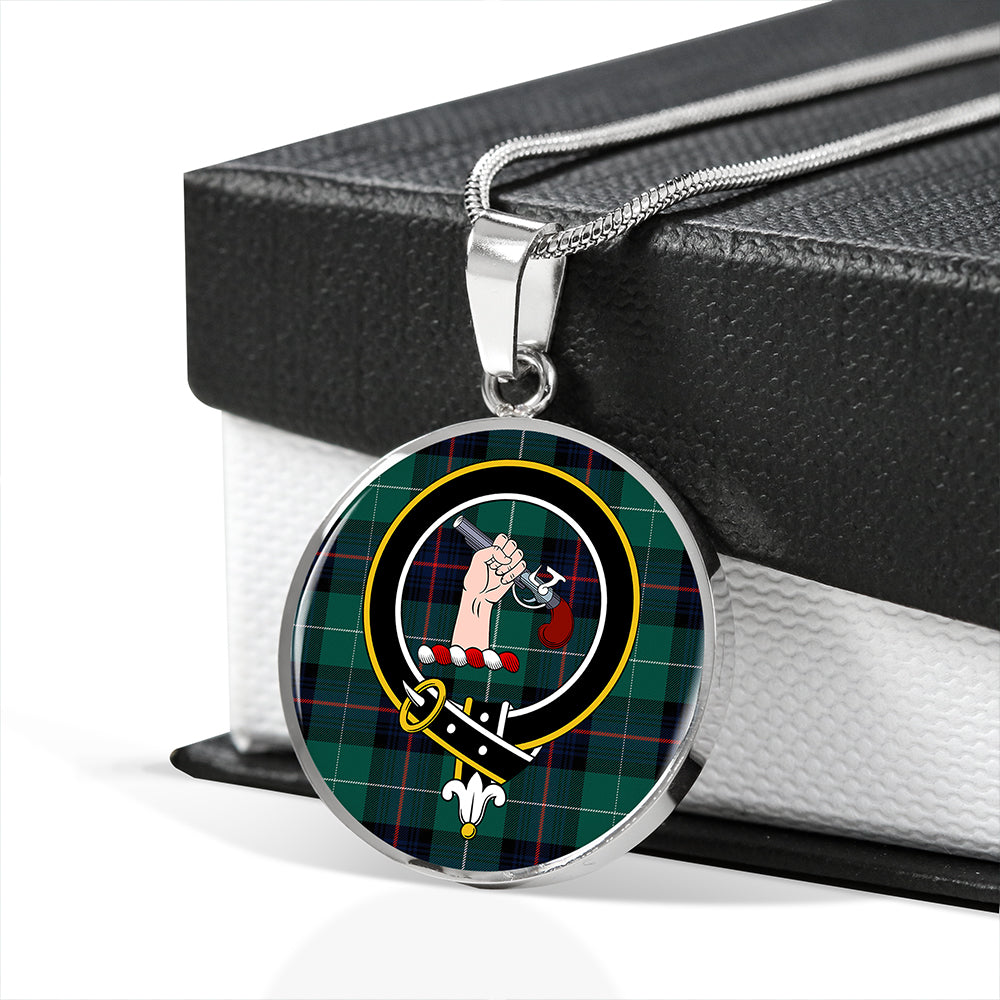 Scottish Tartan Semple Modern Clan Circle Necklace Classic Style