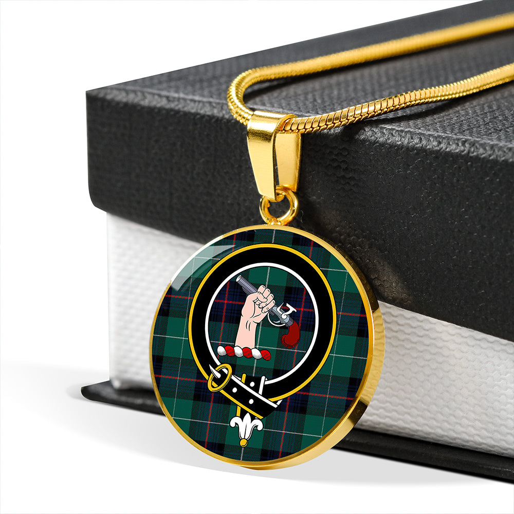 Scottish Tartan Semple Modern Clan Circle Necklace Classic Style