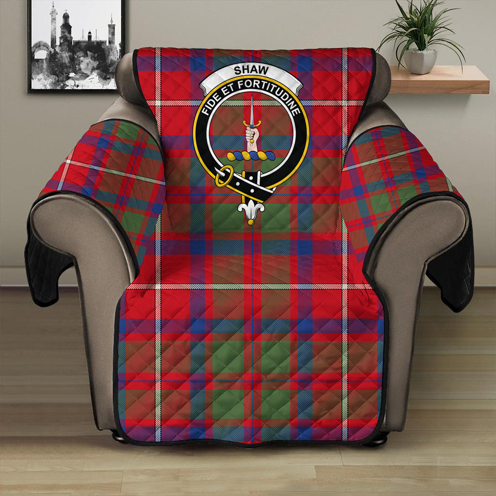 Shaw Red Modern Tartan Classic Crest Sofa Protector