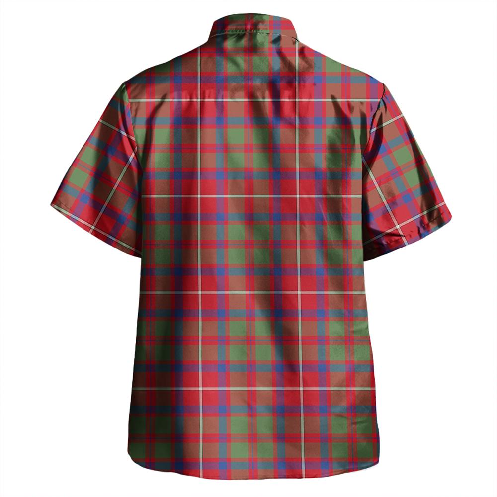 Scottish Tartan Shaw Red Modern Clan Hawaiian Shirt Plaid Style