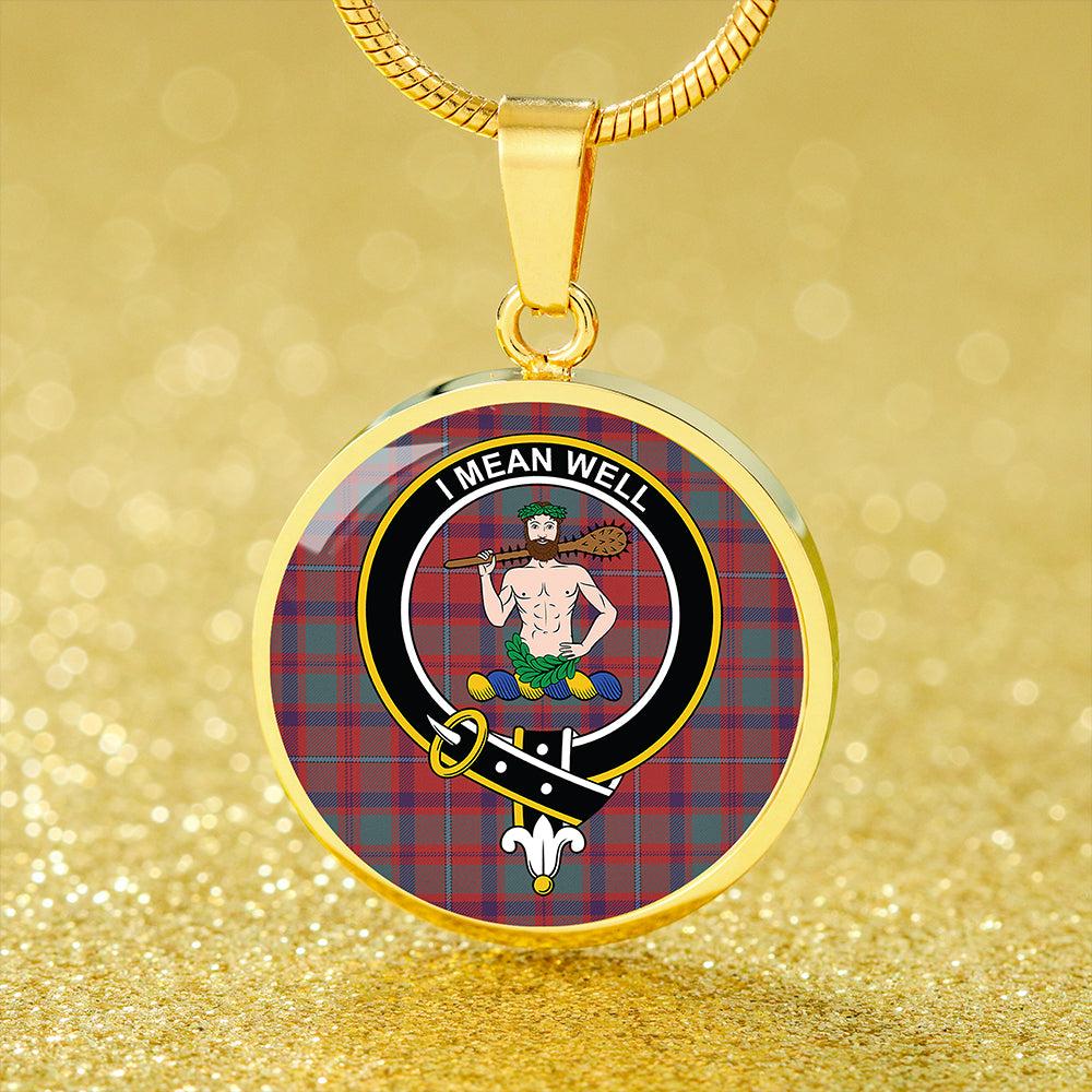 Scottish Tartan Shaw of Tordarroch Weathered Clan Circle Necklace Classic Style