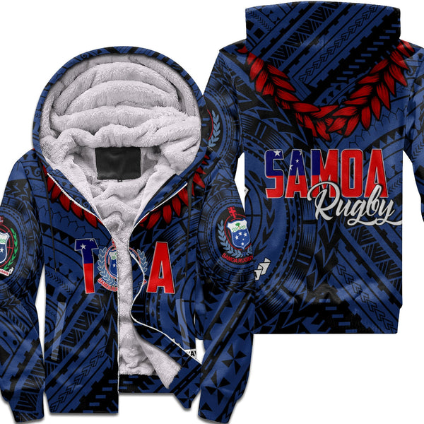 Samoa TOA Rugby Sherpa Hoodie Ulafala Style