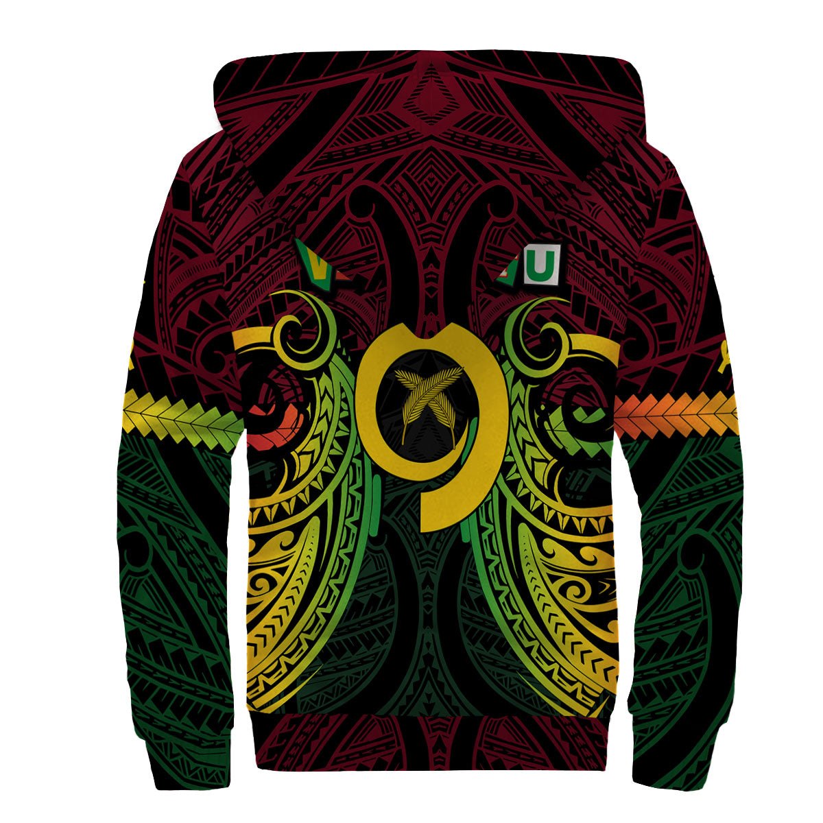 Vanuatu Sherpa Hoodie Independence Day 43rd Anniversary Style 2