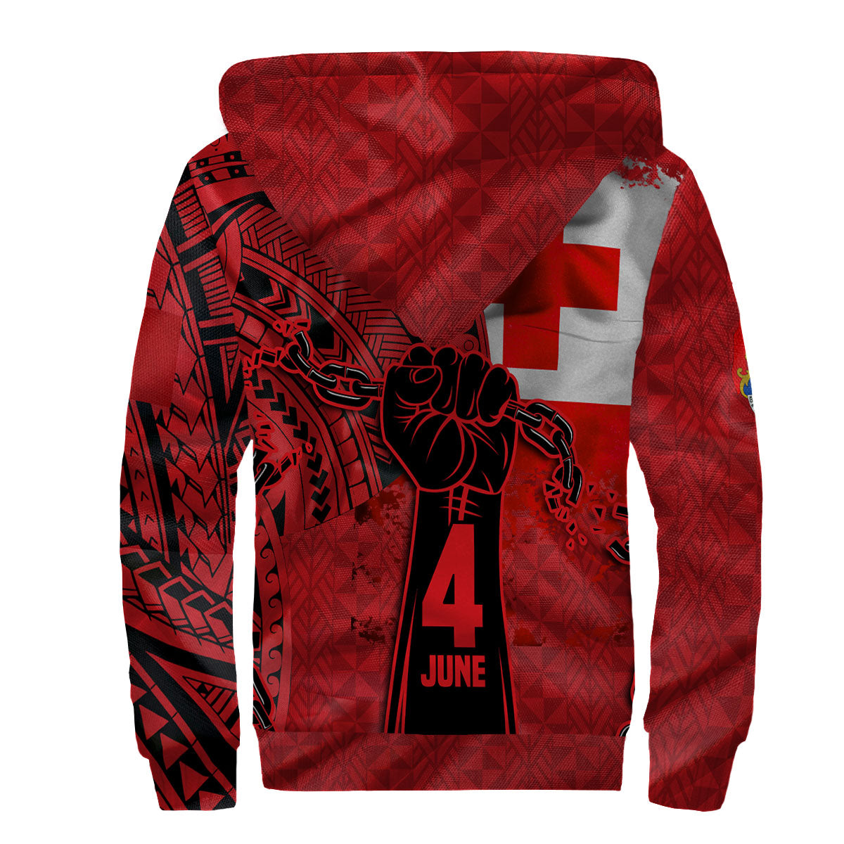 Tonga Independence Emancipation Day Sherpa Hoodie