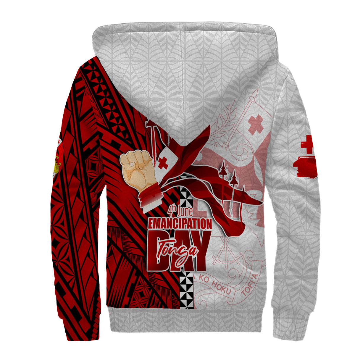 Tonga National Emancipation Day Sherpa Hoodie