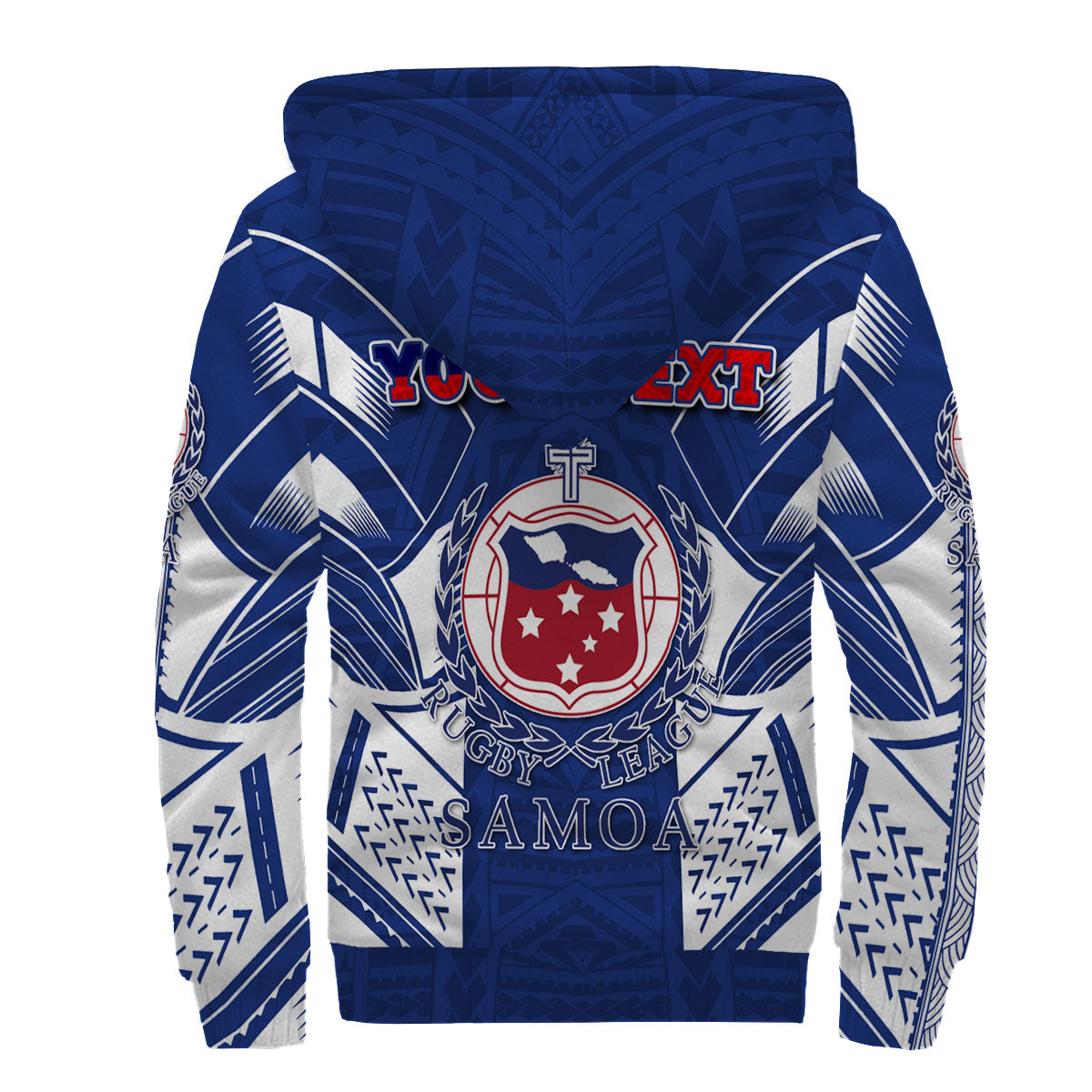 Custom TOA Samoa Rugby Sherpa Hoodie