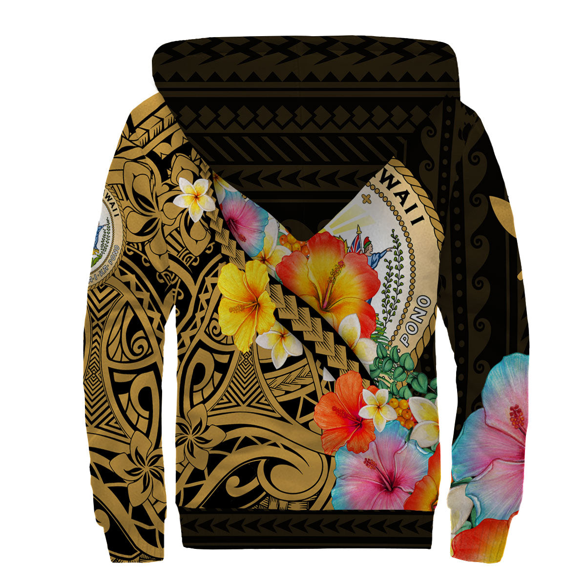 Hawaii Day King Kamehameha Sherpa Hoodie