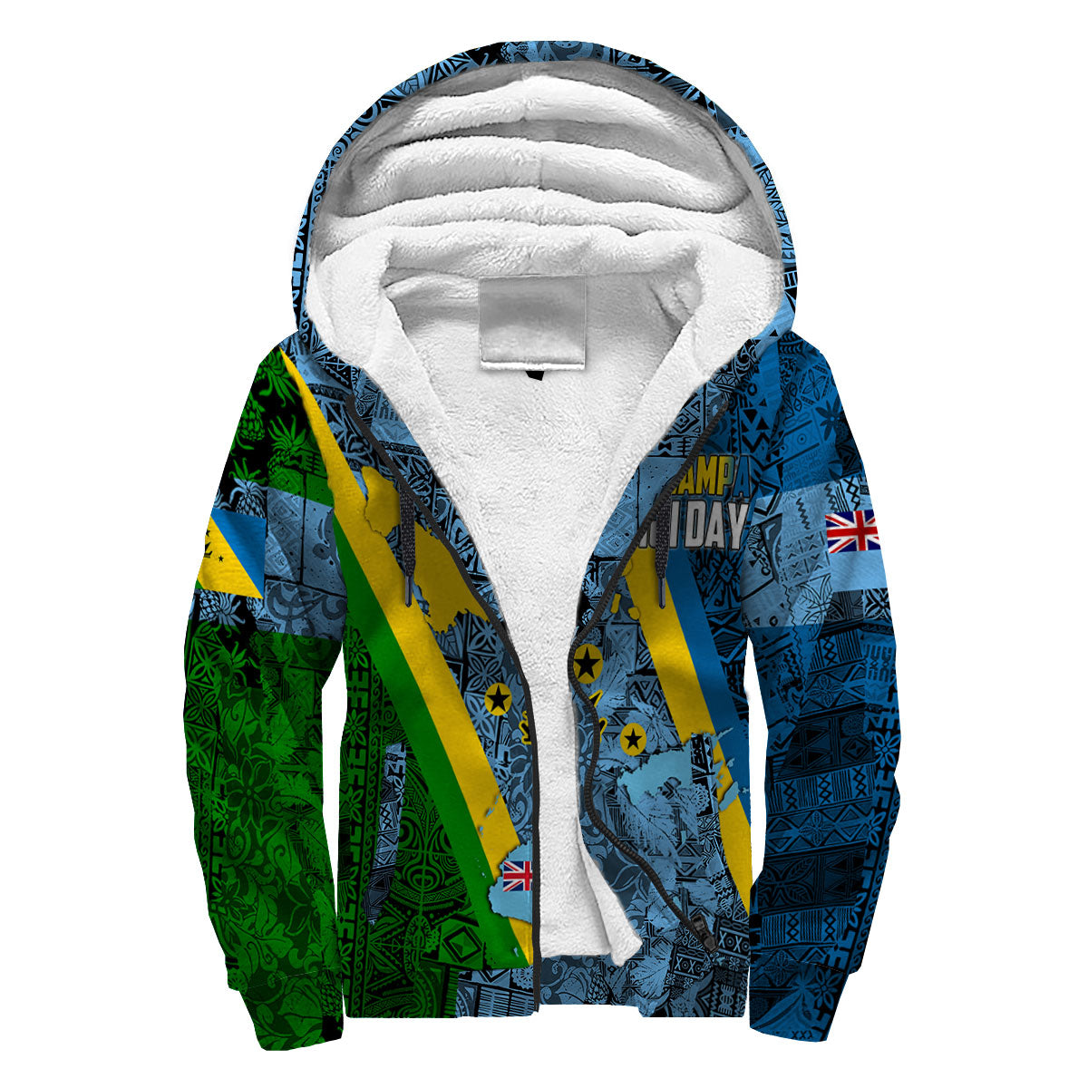 Malampa Fiji Day Sherpa Hoodie