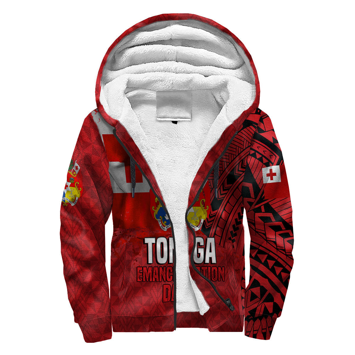 Tonga Independence Emancipation Day Sherpa Hoodie