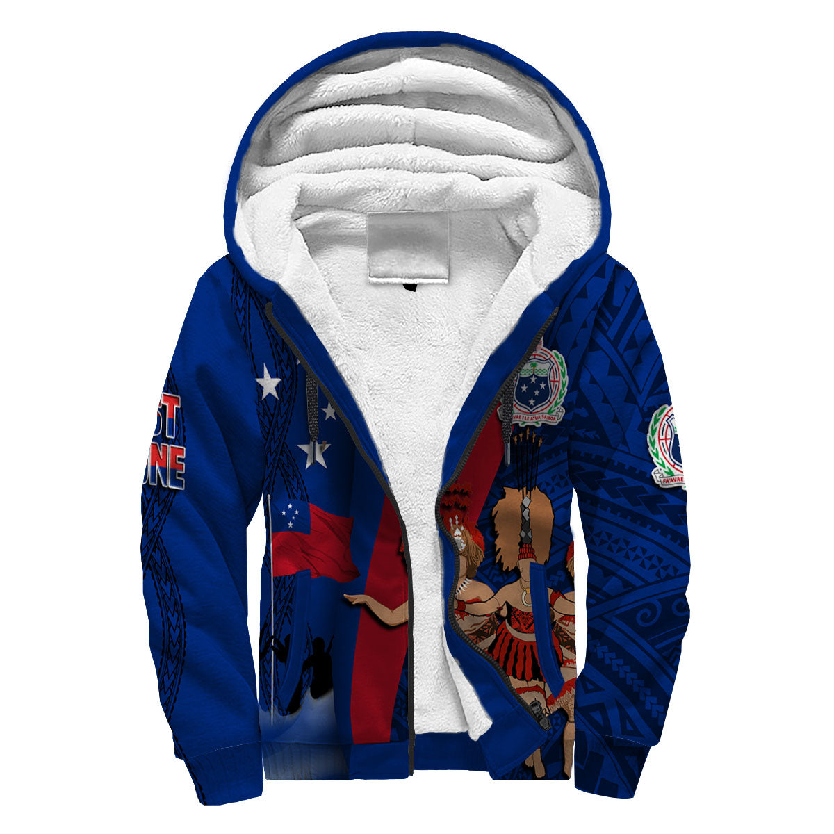 Samoa Independence Day Sherpa Hoodie Celebrating Dance Style