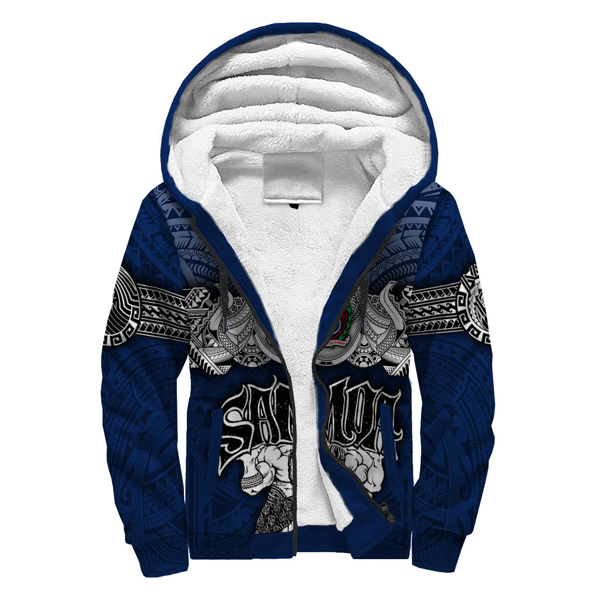 Custom Samoa Warrior Sherpa Hoodie