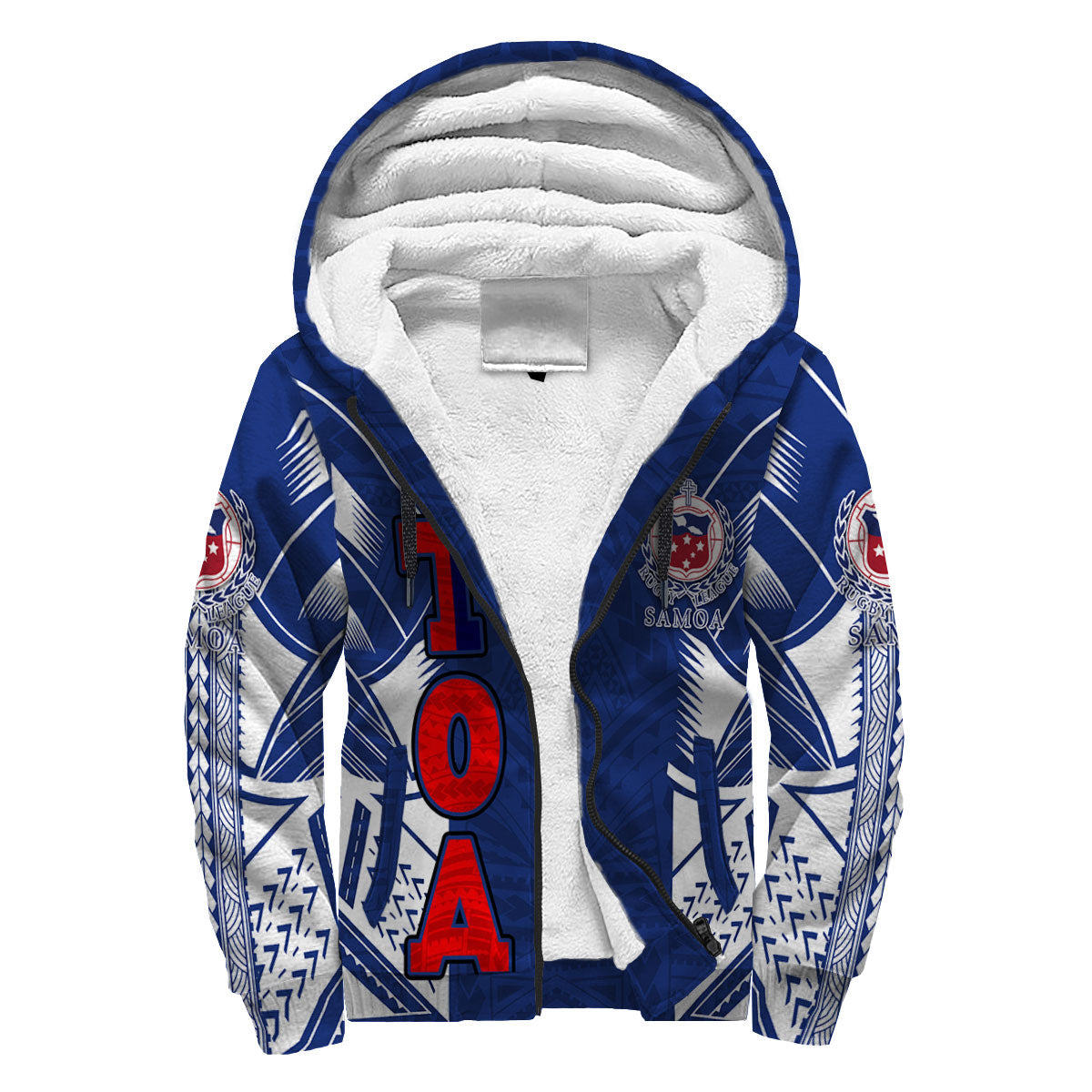 Custom TOA Samoa Rugby Sherpa Hoodie