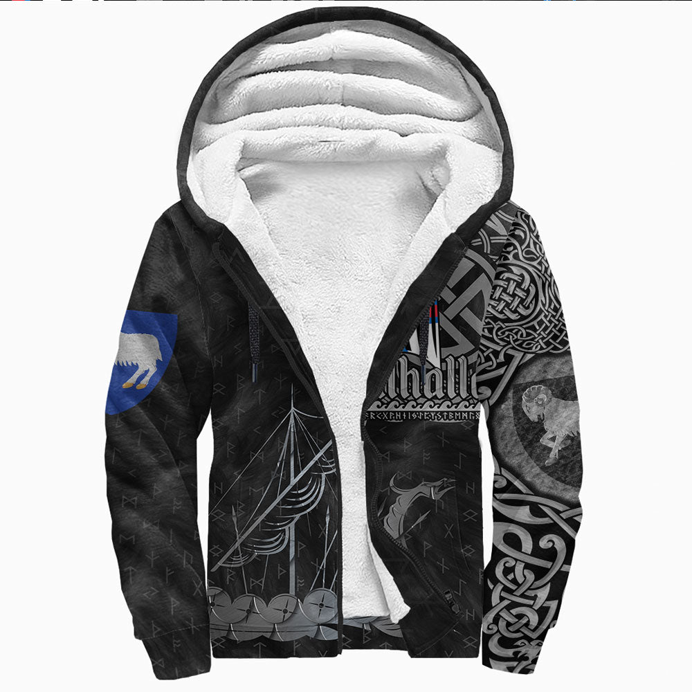 Viking Sherpa Hoodie  Faroe Island Drakkar