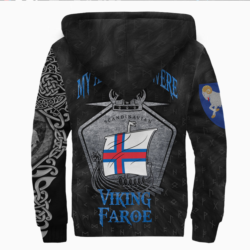 Viking Sherpa Hoodie  Faroe Island Drakkar