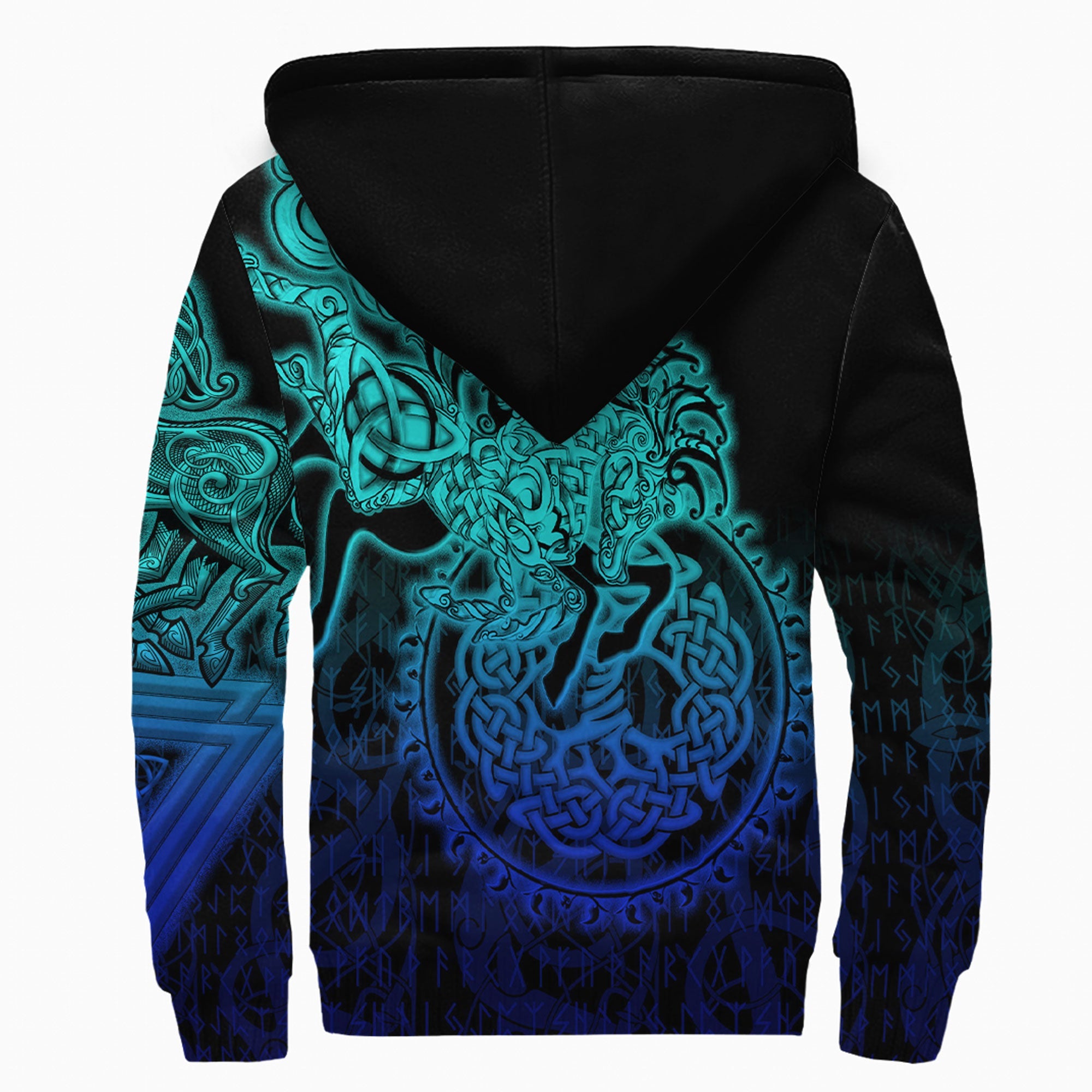 Viking Sherpa Hoodie Sleipnir Special Blue Style