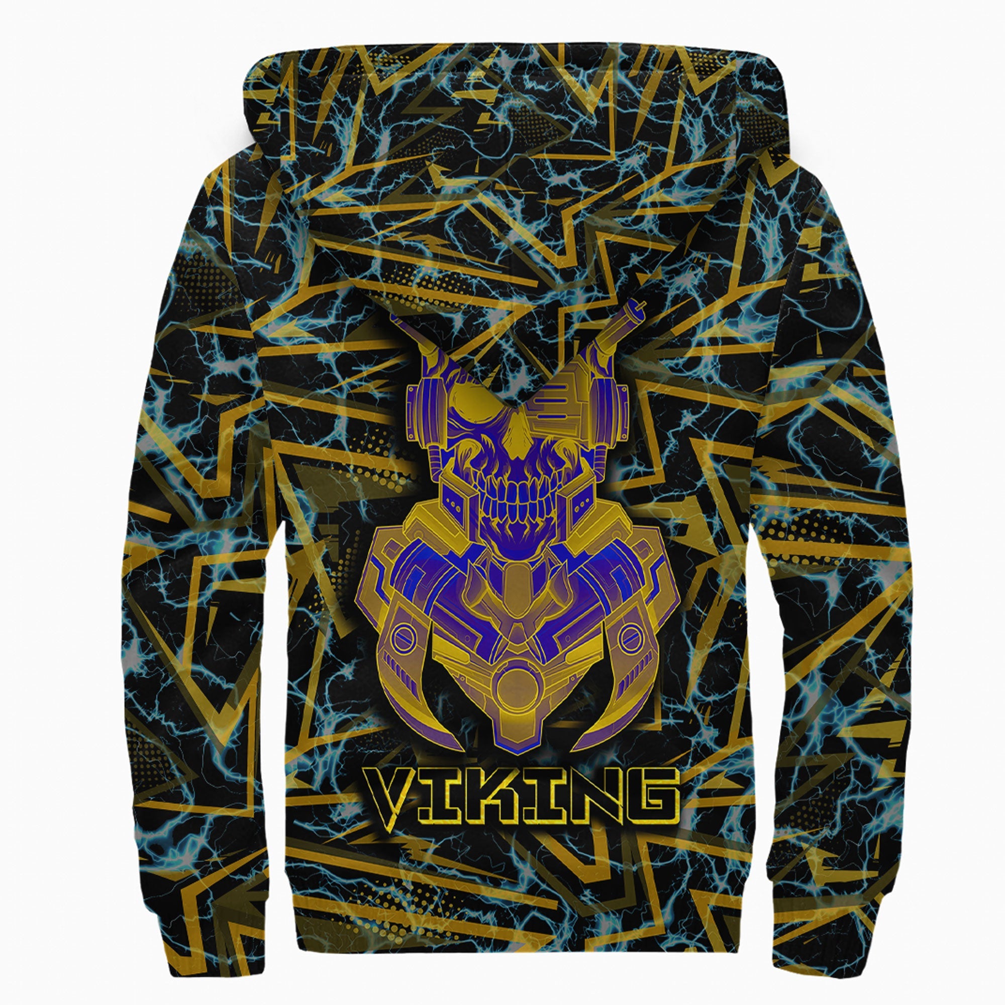 Viking Sherpa Hoodie 3D Robo Warrior