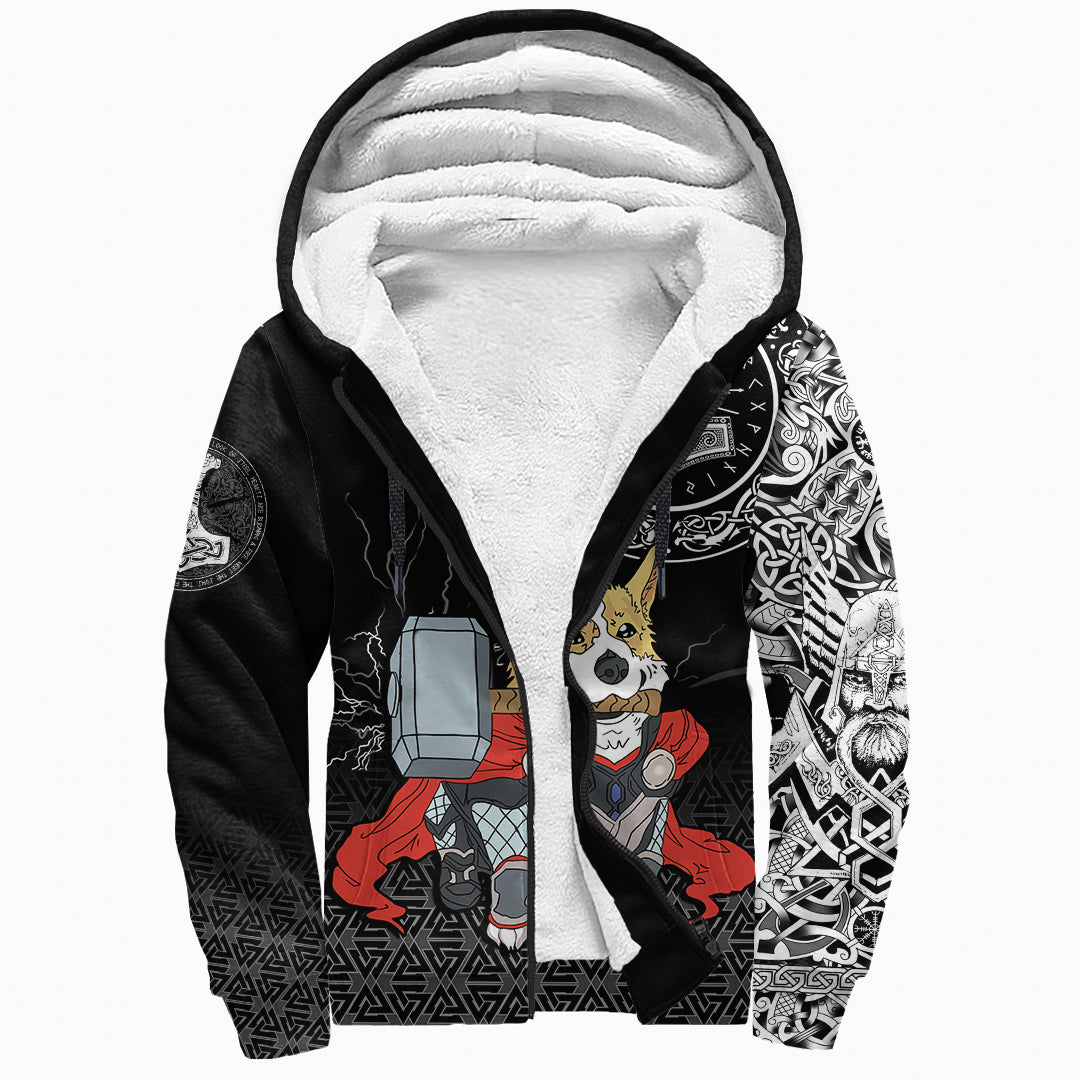 Viking Sherpa Hoodie The Mighty Thorgi