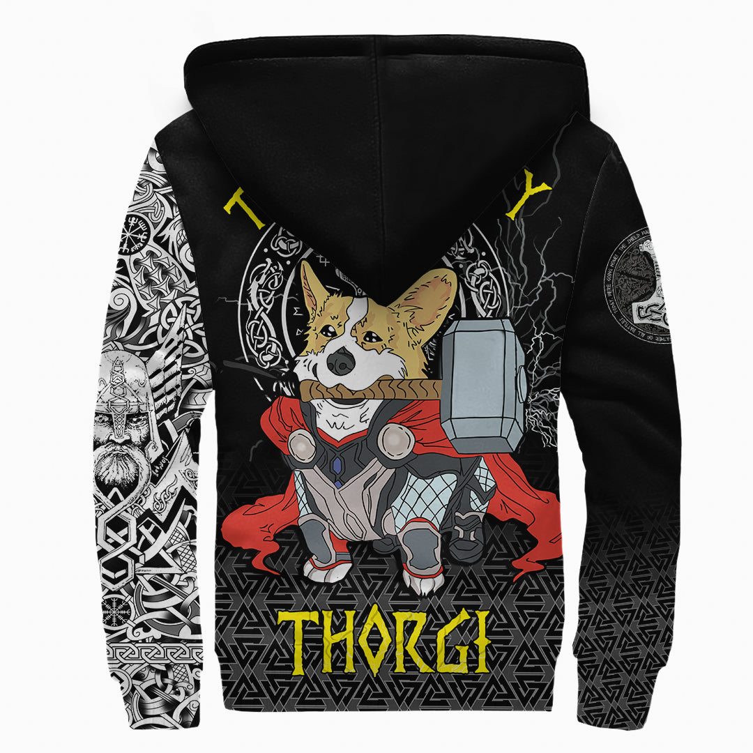 Viking Sherpa Hoodie The Mighty Thorgi