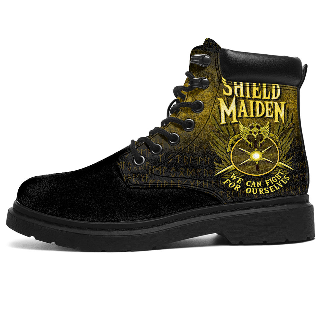 Viking All Season Boots Shield Maiden We Can Fight For Ourselves Ver02