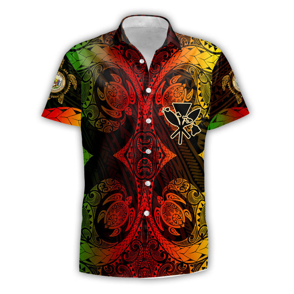 Kanaka Maoli Hawaii Short Sleeve Shirt Reggae Style