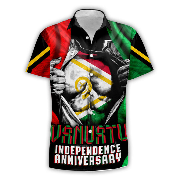 Vanuatu In Me Independence Day Short Sleeve Shirt 43rd Anniversary Style