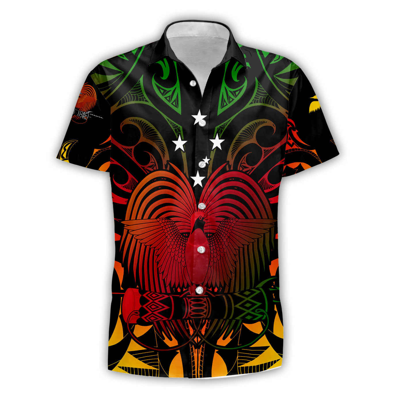 Papua New Guinea Short Sleeve Shirt Unity In Diversity Motto