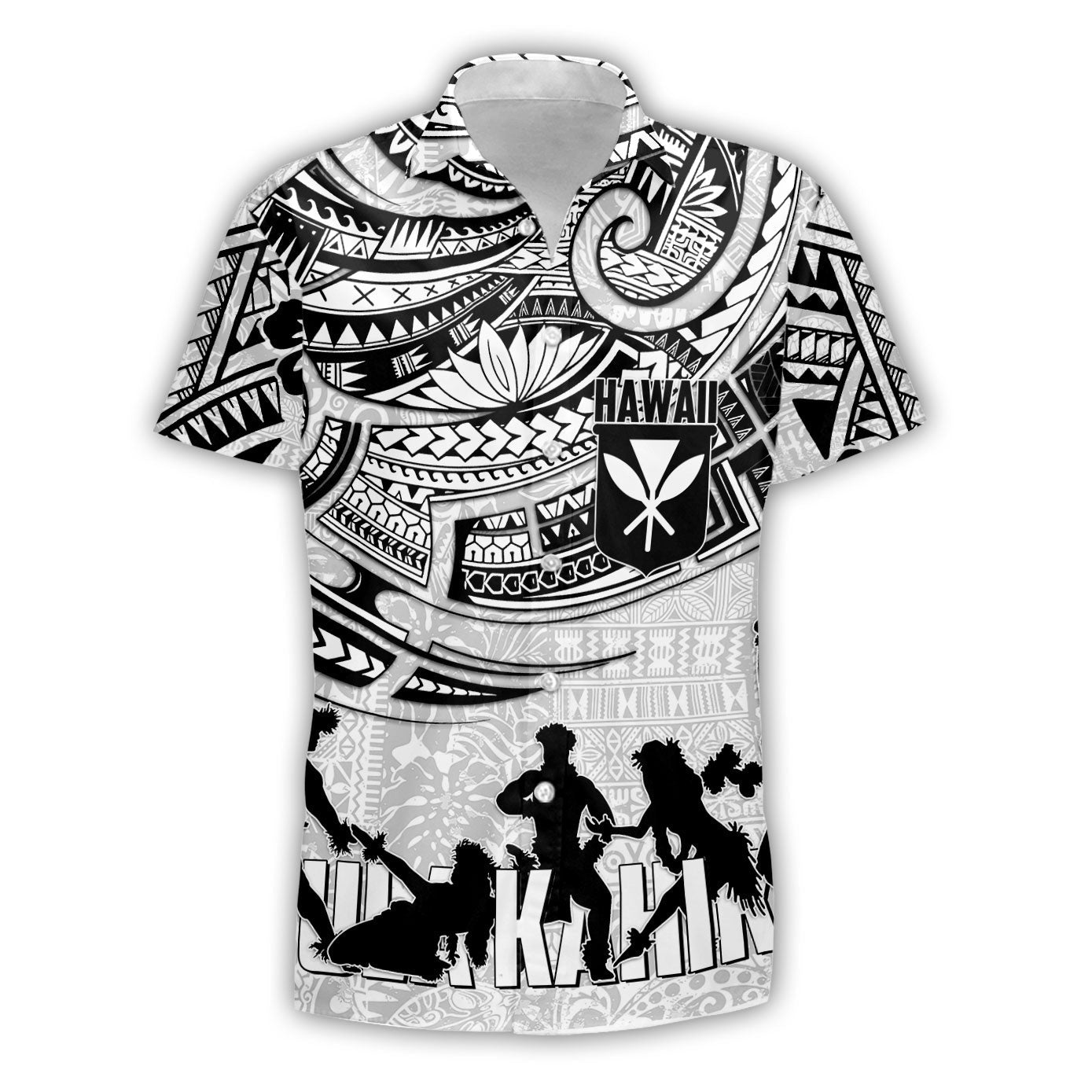 Hawaiian Hula Kahiko Short Sleeve Shirt