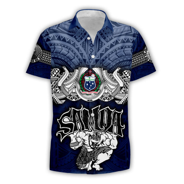 Custom Samoa Warrior Short Sleeve Shirt