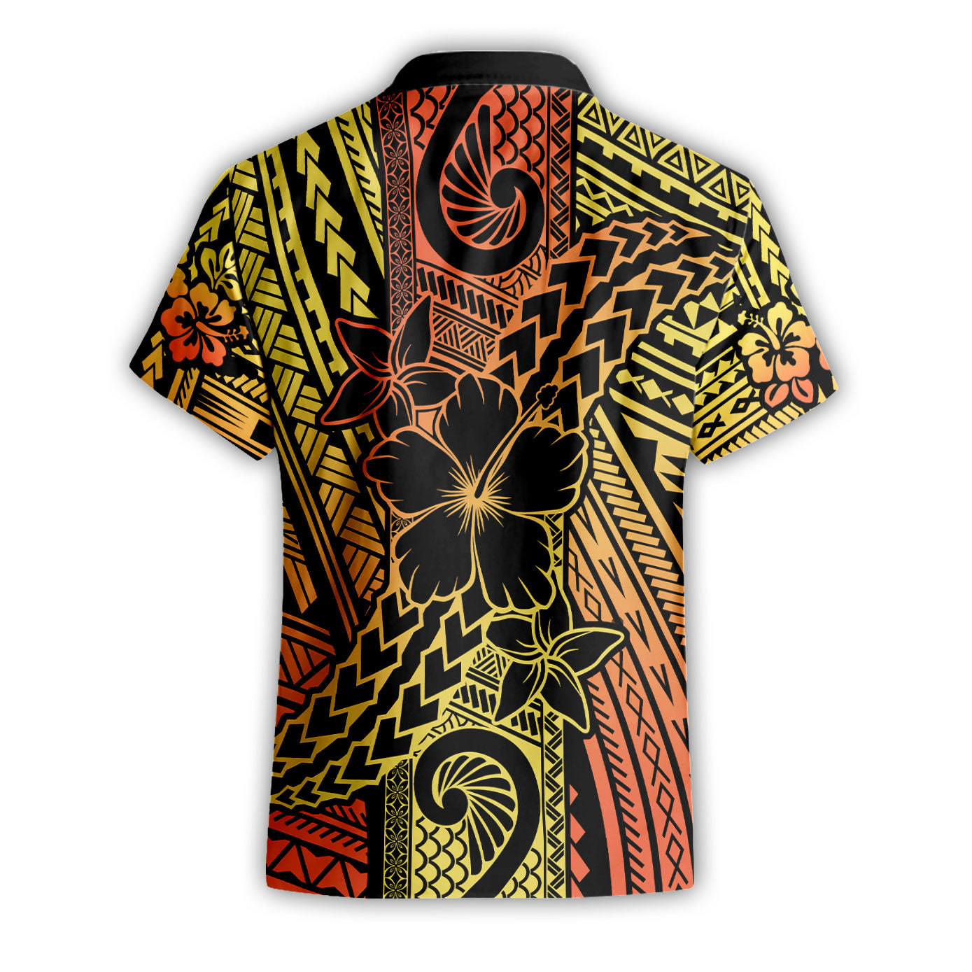 Hawaiian Reggae Short Sleeve Shirt Polynesian Hibiscus Style