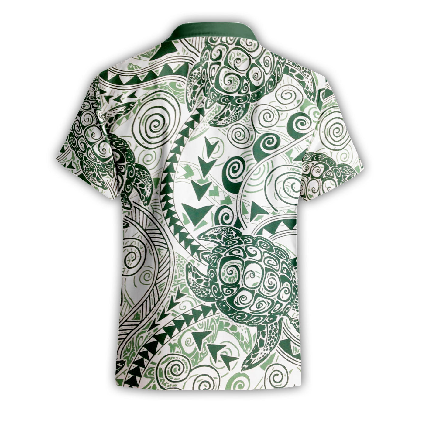 Hawaii Polynesian Turtle Short Sleeve Shirt Green Style