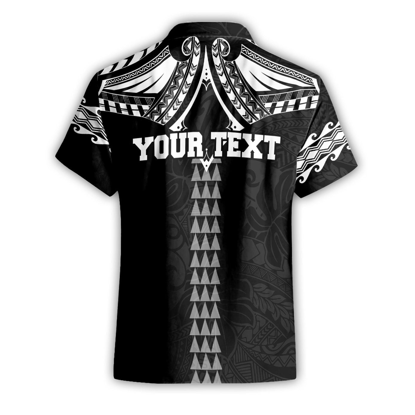 Custom Hawaii Ikaika Warrior Short Sleeve Shirt Polynesian Tattoo Style