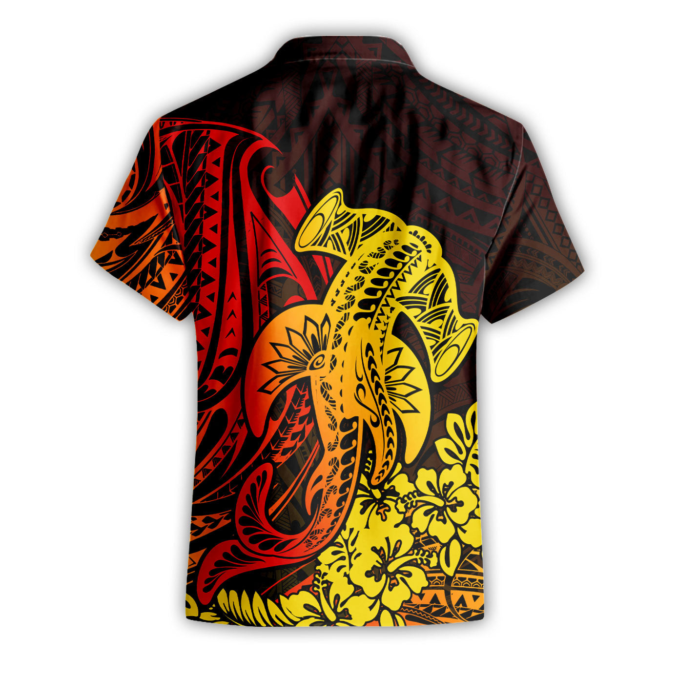 Hawaii Hammerhead Shark Short Sleeve Shirt Reggae Style