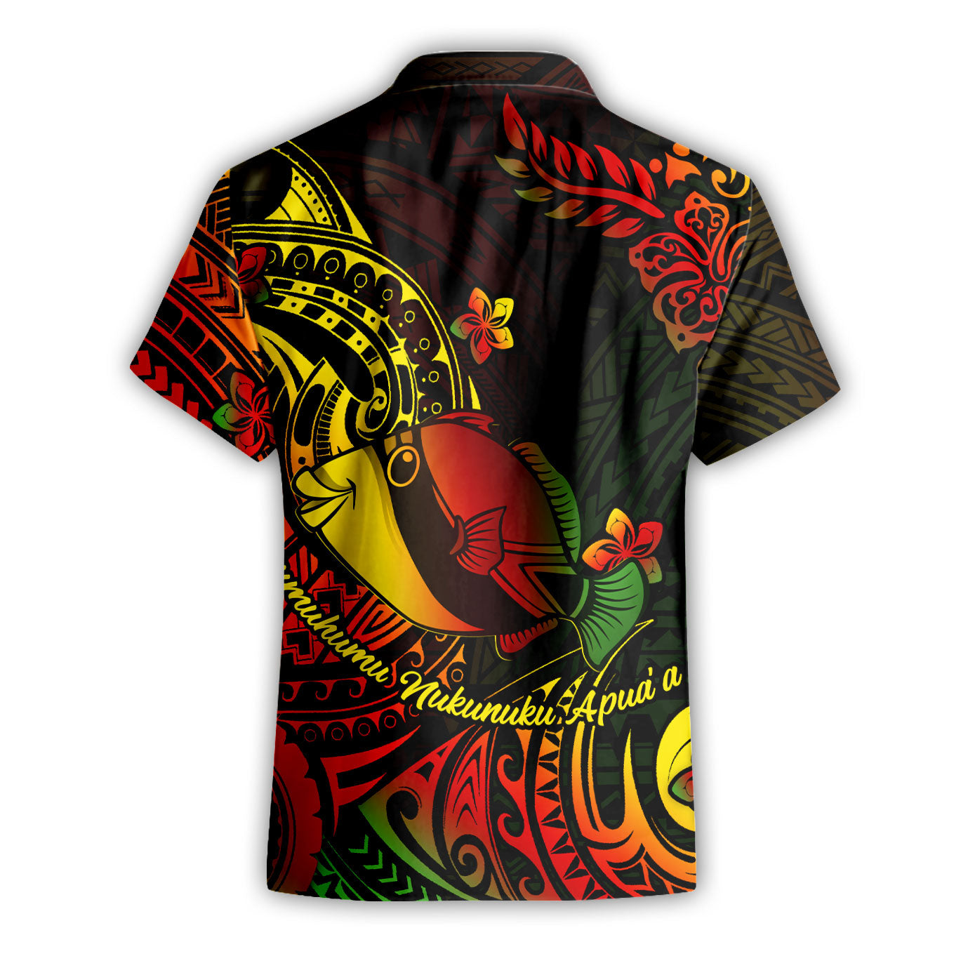 Hawaii Humuhumu Fish Short Sleeve Shirt Reggae Style