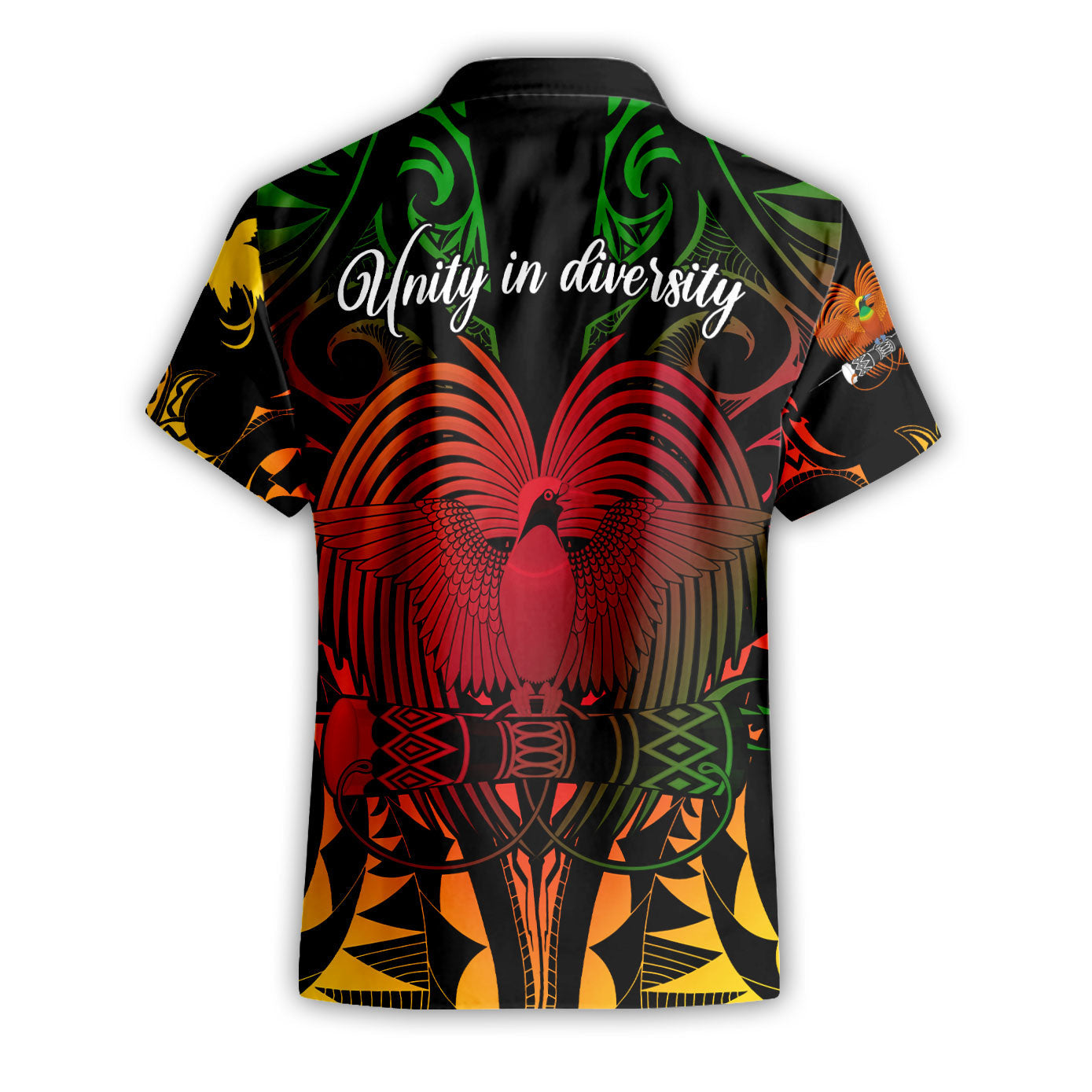 Papua New Guinea Short Sleeve Shirt Unity In Diversity Motto