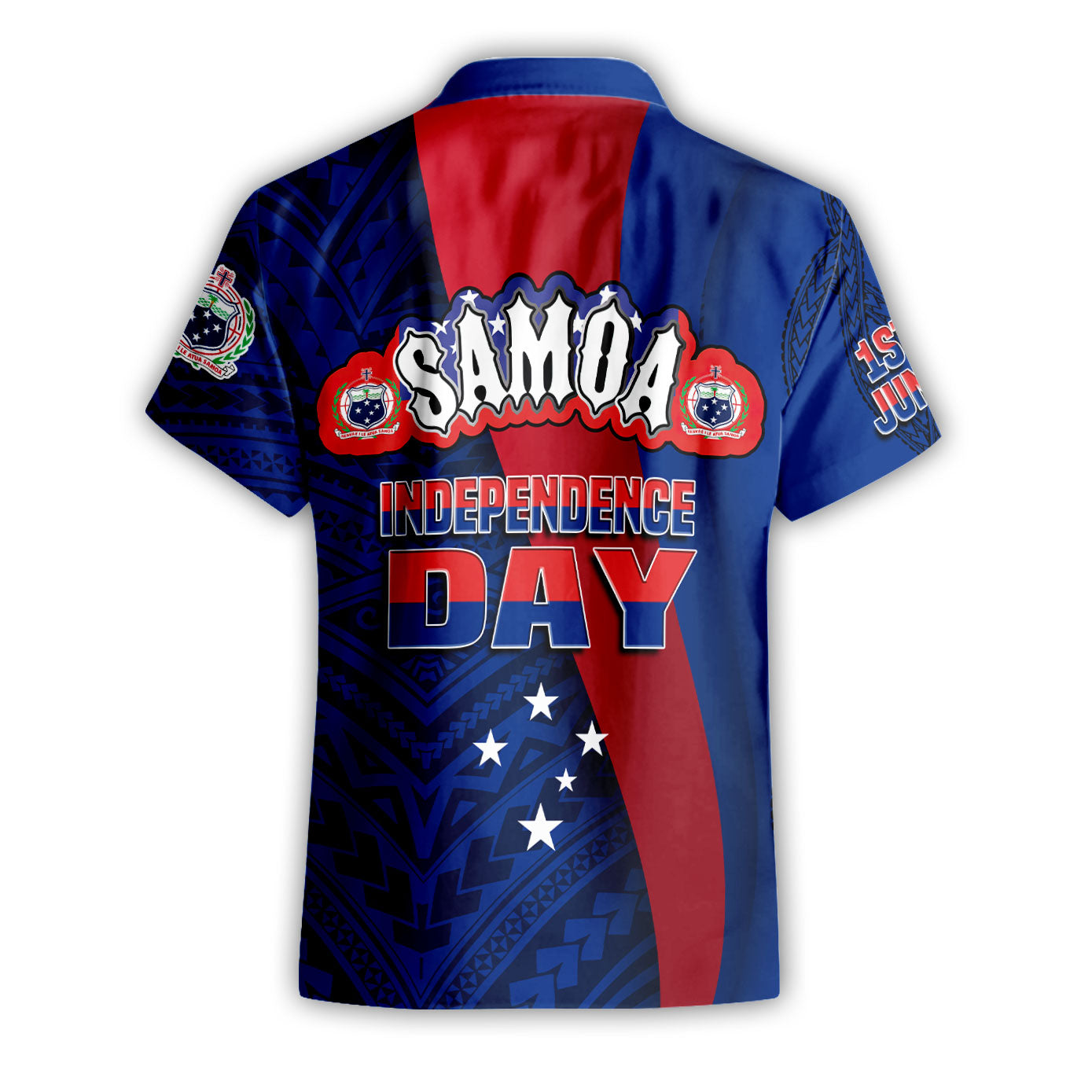 Samoa Independence Day Short Sleeve Shirt Celebrating Dance Style