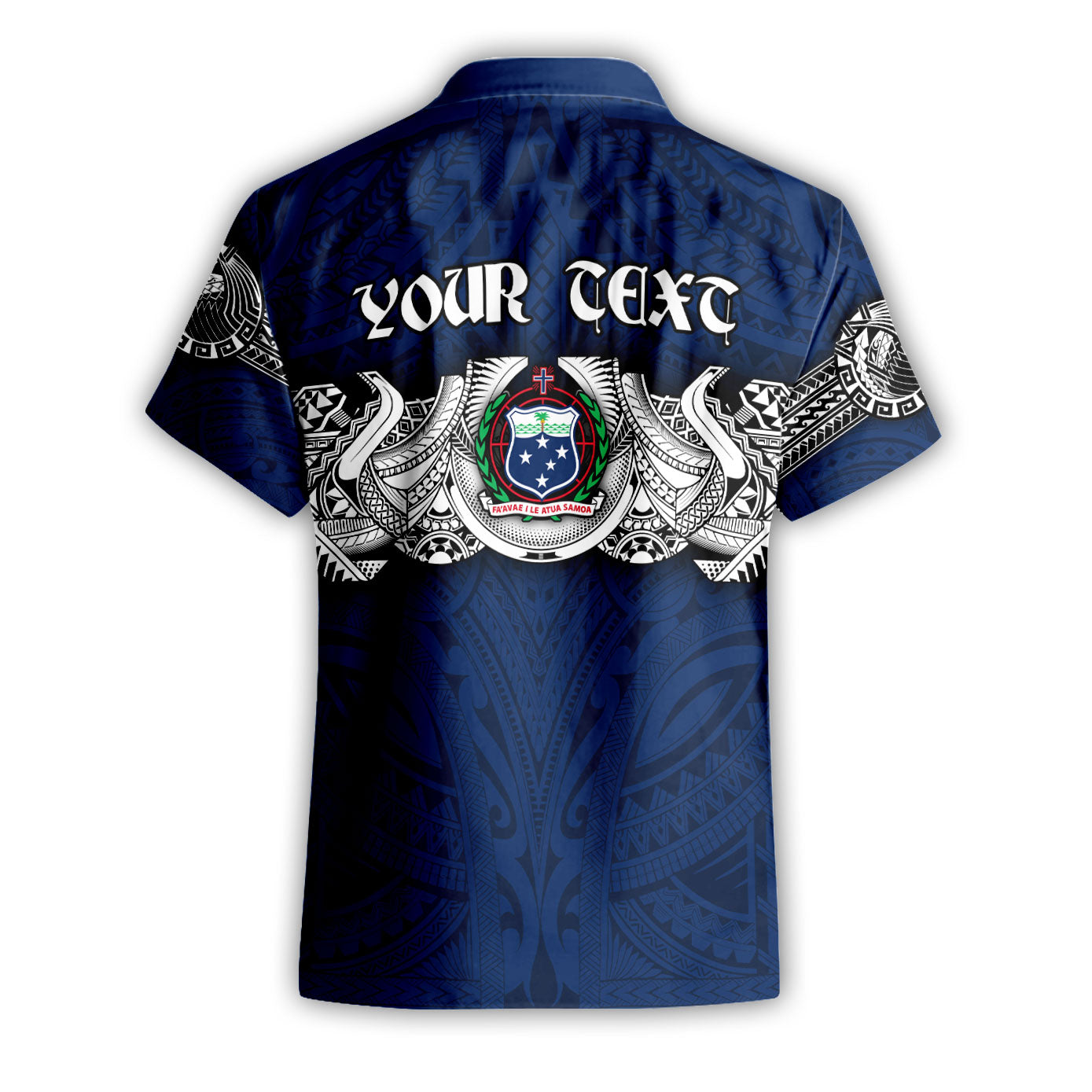 Custom Samoa Warrior Short Sleeve Shirt