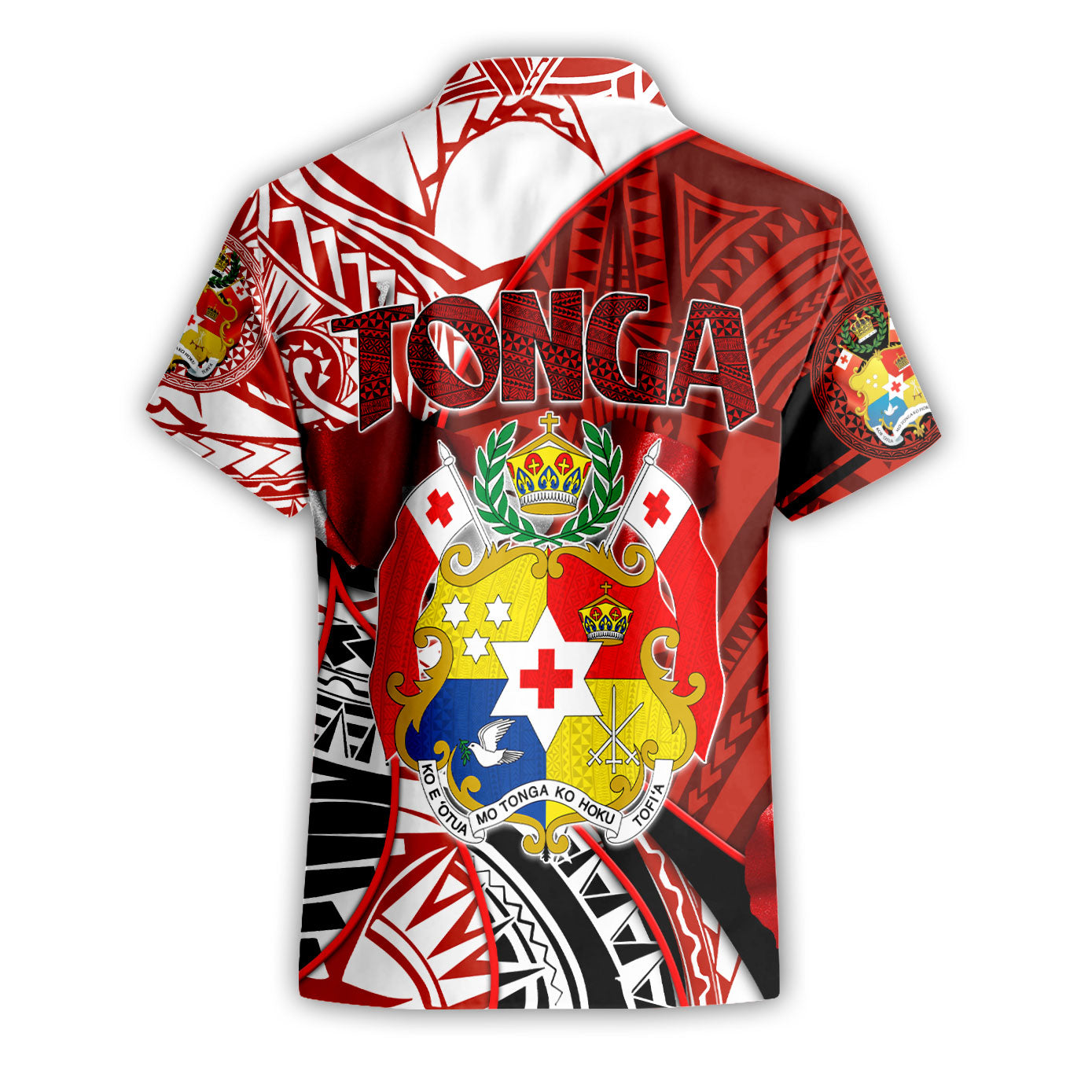 Tonga In My Heart Royal Coat Of Arms Short Sleeve Shirt